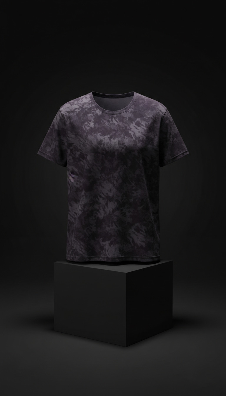 Nocturne Purple Monochrome Print Tee